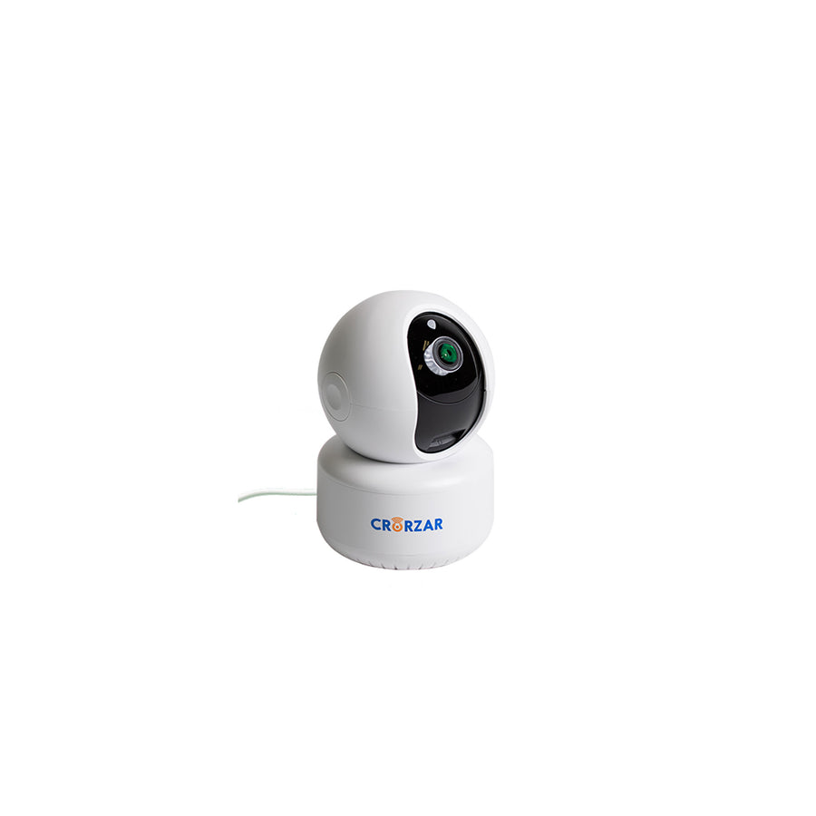 Crorzar Indoor 360 WiFi Pan/Tilt Smart Security Camera (Includes Free 32gb SD Card)